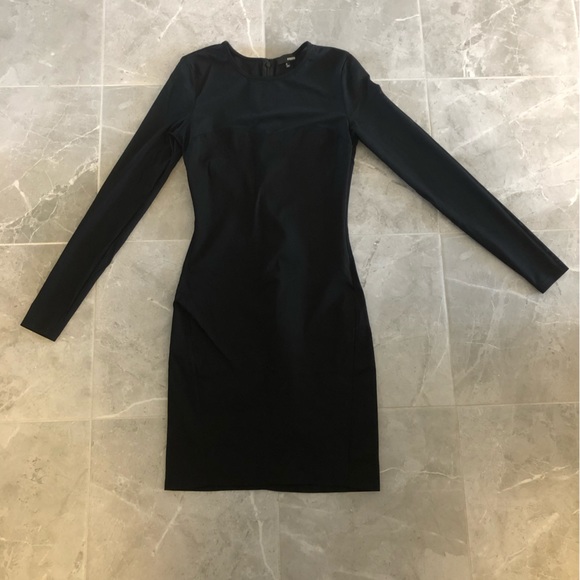 Wilfred Free Long Sleeve Mesh Mini Dress - Picture 3 of 11